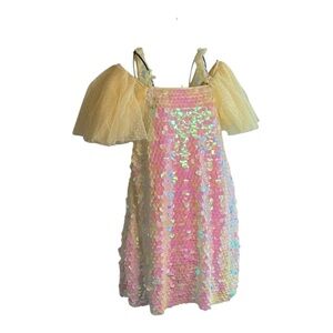 Gorgeous sequin, off the shoulder gown, size 8